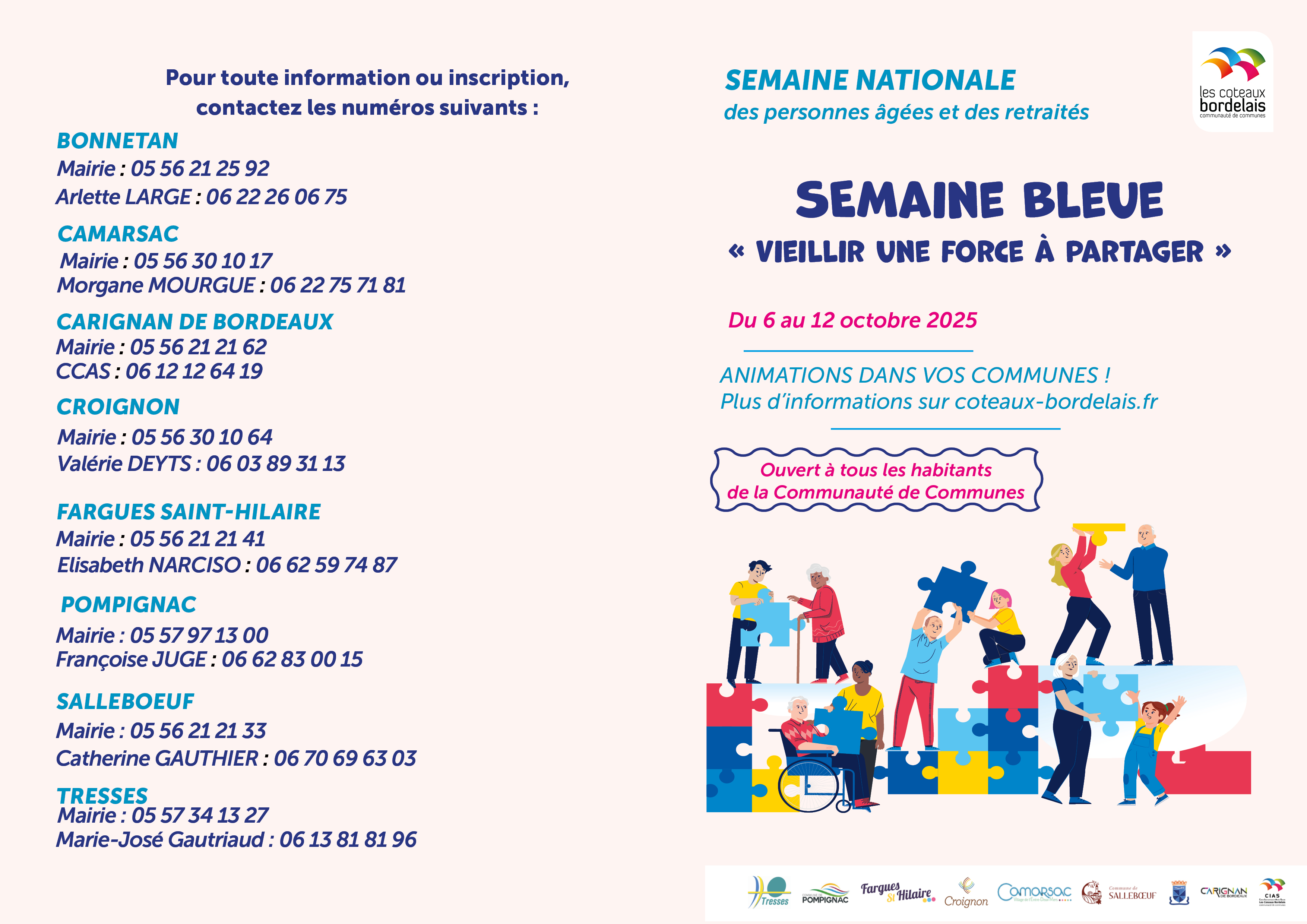 Flyer semaine bleue P 1