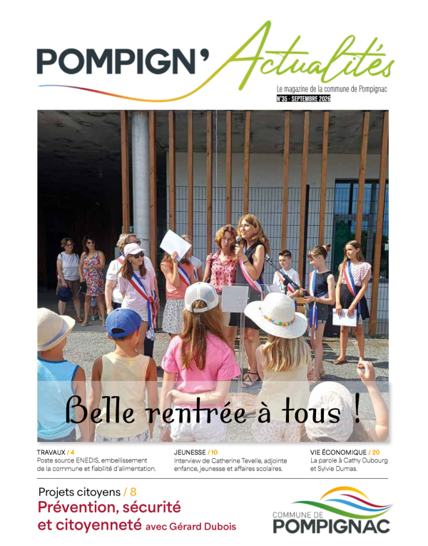 Le POMPIGN'Actualit&eacute;s n&deg;35 de septembre est en ligne - LE MAG