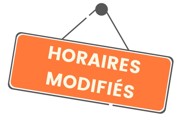 HORAIRES MODIFI&Eacute;S DE LA MAIRIE