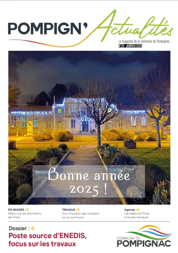 Le POMPIGN&#039;Actualités n°29 de Janvier est en ligne - LE MAG