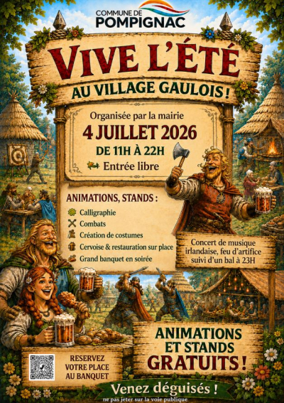 F&Ecirc;TE VIVE L&rsquo;&Eacute;T&Eacute; &ndash; AU VILLAGE GAULOIS !